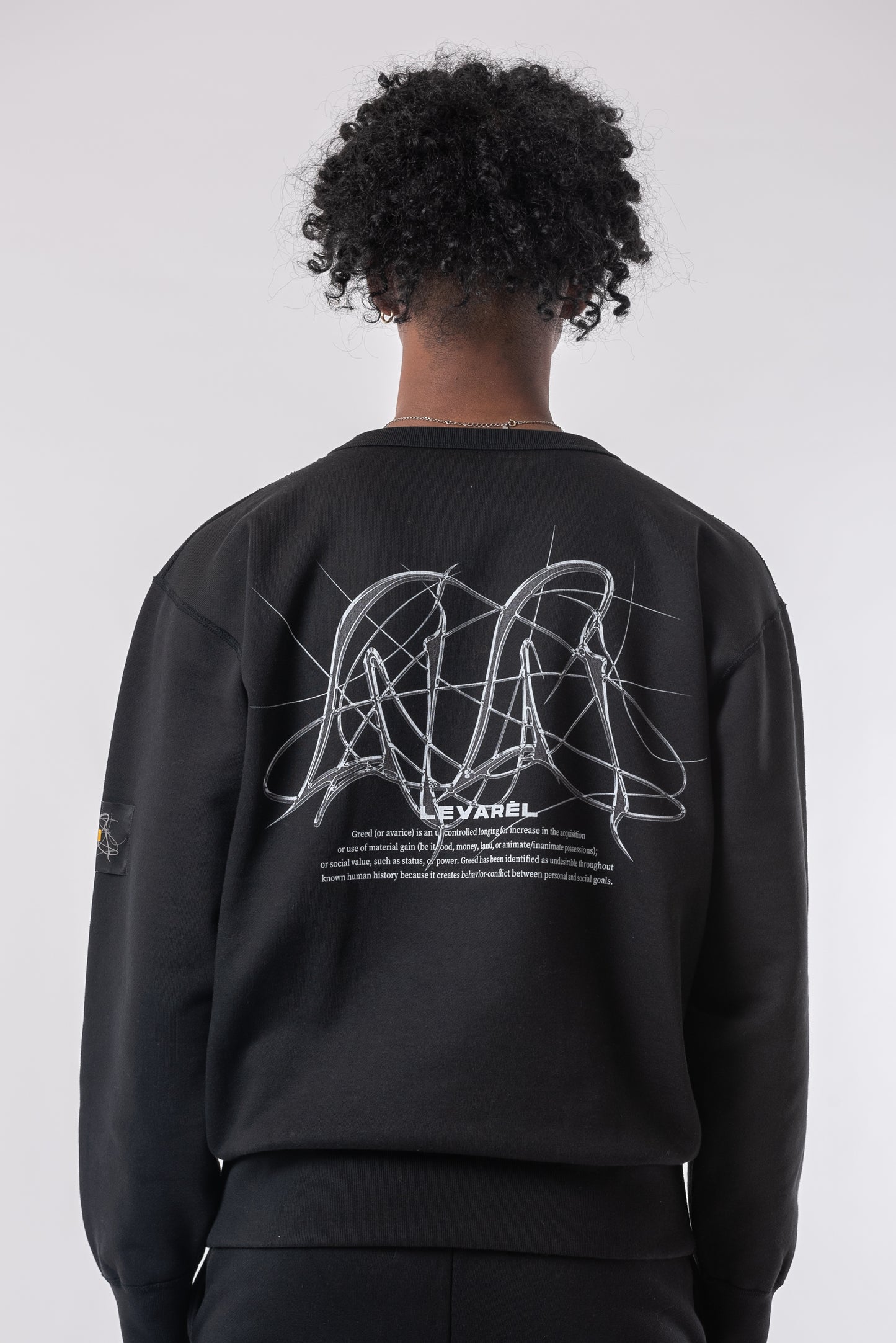 “METALLIC GRAFFITI DESIGN” Sweat chrome