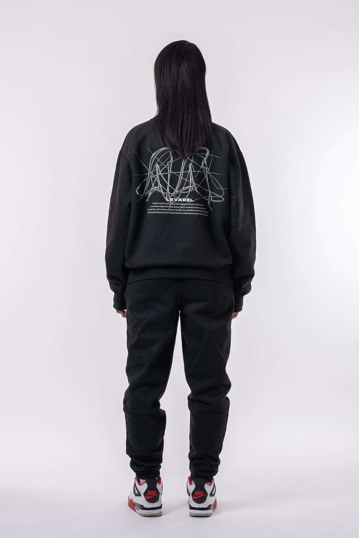 “METALLIC GRAFFITI DESIGN” Sweat chrome