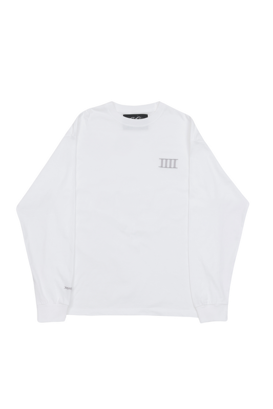 "Number Logo" L/S T-shirt ［WHITE］