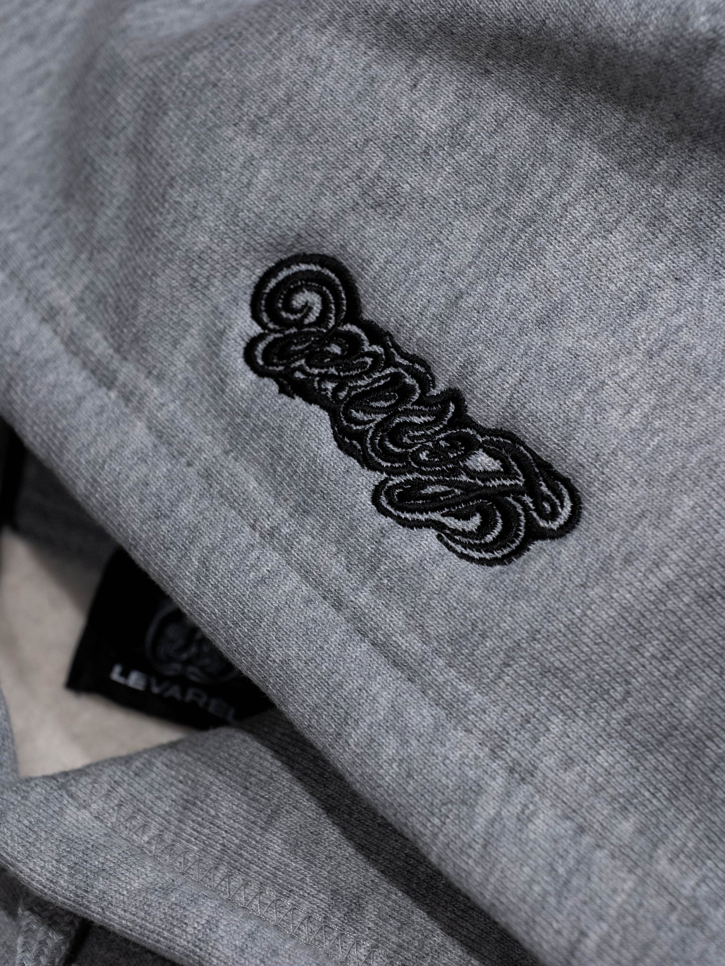 “LEVAREL LOGO" WRAP UP HOODIE  [GRAY]