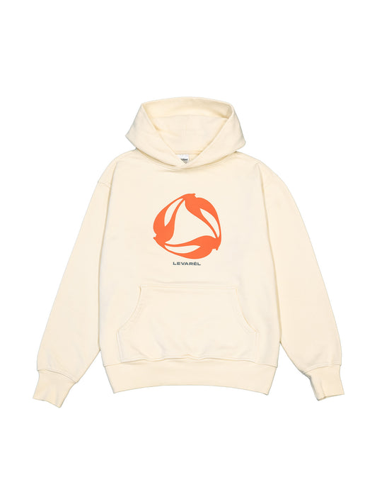 "FOAMING L Logo" Hoodie［CREAM］