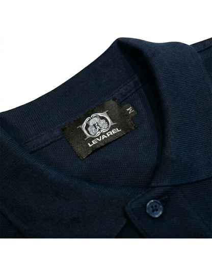 “LEVAREL LOGO" POLO-Shirt [NAVY]