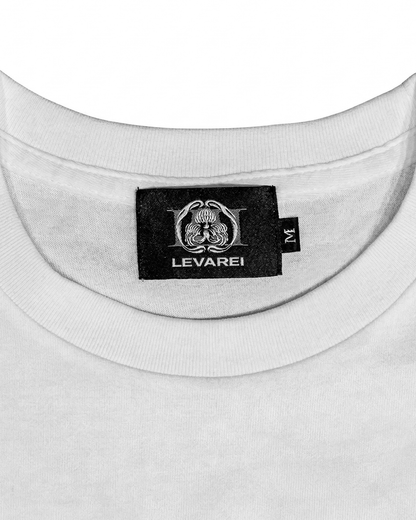 “LEVAREL LOGO" S/S T-shirt [Sleeve]　［WHITE］