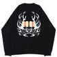 “METALLIC GRAFFITI DESIGN”　L/S T-shirt  [BLACL]